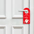 Santa Stop Here Door Hanger - Red